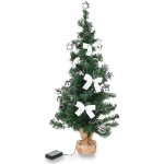Haushalt international Umělý vánoční strom s LED osvětlením a stříbrnými ozdobami 75 cm – Hledejceny.cz