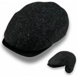 Krumlovanka Pánská zimní černošedá tvídová vlněná bekovka – Sleviste.cz