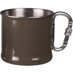 MIL TEC Hrnek nerezový s karabinou ZELENÝ 500 ml – Zboží Dáma