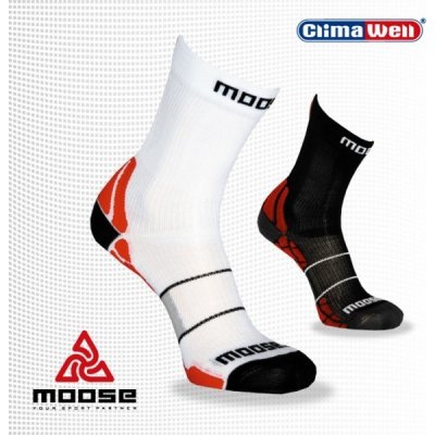 Moose Sportovní kompresní ponožky COMPRESS RUN bílá – Zboží Mobilmania