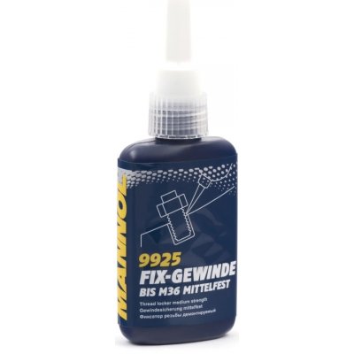 MANNOL FIX-GEWINDE MITTELFEST - lepidlo na šrouby, světle modrý střední 50ML (9925) | Zboží Auto