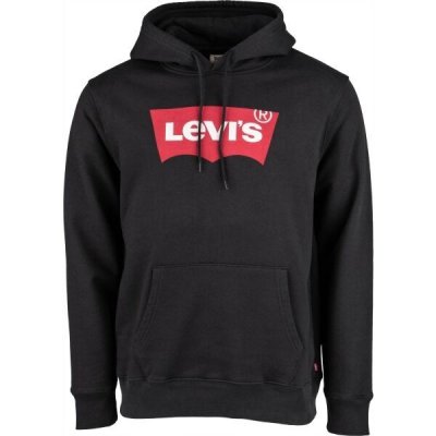 Levi's STANDARD GRAPHIC HOODIE CO HM Černá mikina