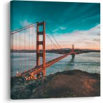 Obraz- Golden Gate, San Francisco, jednodílný 30x30 cm – Hledejceny.cz