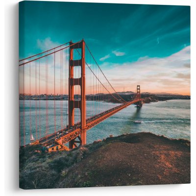 Obraz- Golden Gate, San Francisco, jednodílný 30x30 cm – Hledejceny.cz