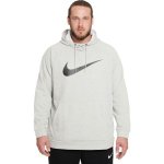 Nike DRY SWOOSH tréninková mikina šedá – Zboží Mobilmania