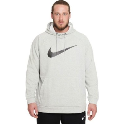 Nike DRY SWOOSH tréninková mikina šedá – Zboží Mobilmania