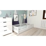 Textilomanie Montessori Pinelo bílá s matrací Somnia 17 cm – Zboží Mobilmania