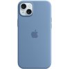 Pouzdro a kryt na mobilní telefon Apple Apple iPhone 15 Plus Silicone Case Winter Blue, MT193ZM/A