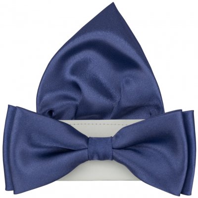 Quentino pánský lesklý s kapesníčkem PMSK66L modrý denim – Sleviste.cz