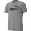 Pánské Tričko Puma pánské tričko ESS LOGO Tee gray HEATHER 58666603 Šedá