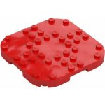 LEGO® 66790 Plate 8 x 8 x 0.7 with Rounded Corners červená – Zboží Mobilmania