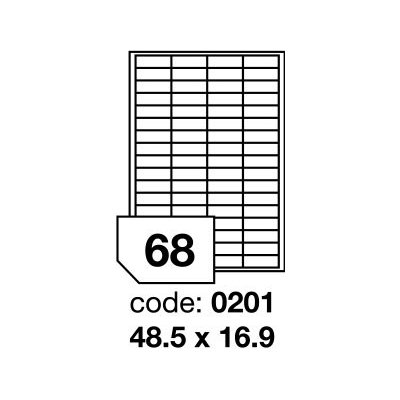 Rayfilm R0103.0201D neprůhledné krycí etikety 48,5x16,9mm 300 listů – Zbozi.Blesk.cz