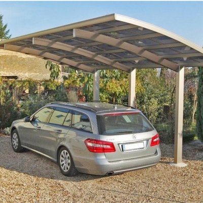 Scobax Přístřešek na auto Savespot R metalická šedá 2,8 x 1,8 m – HobbyKompas.cz