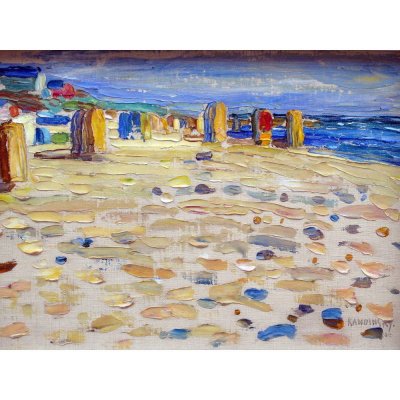Fedkolor Holland - Beach Chairs, Wassily Kandinsky obraz barevná – Hledejceny.cz