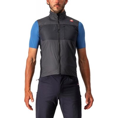 Castelli Unlimited Puffy tmavě šedo-černo-stříbrně šedá pánská – Zboží Mobilmania