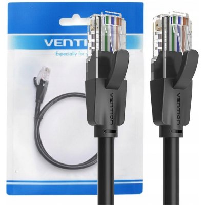 Vention IBEBL Cat.6 UTP Patch, 10m, černý – Zboží Živě