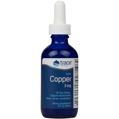 Trace Minerals Ionic Copper, Ionizovaná měď 3 mg 59 ml – Hledejceny.cz