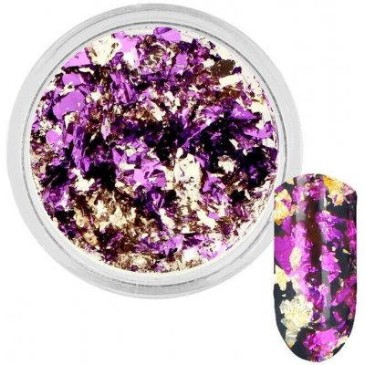 Rossart Fialově zlaté pozlátko metropolis flakes 3 ml – Hledejceny.cz
