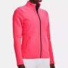 Dámská mikina Under Armour dámská mikina Golf Storm DAYTONA Full Zip pink shock