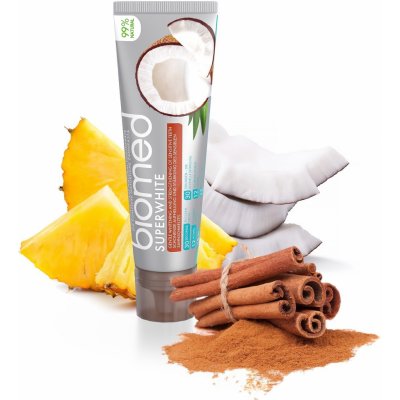 Biomed superwhite zubní pasta s přírodním kokosovým olejem 100 g – Zboží Mobilmania