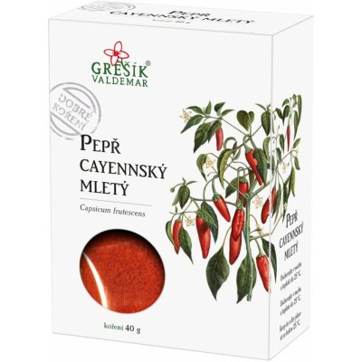 Grešík Pepř cayennský mletý 40 g – Zbozi.Blesk.cz