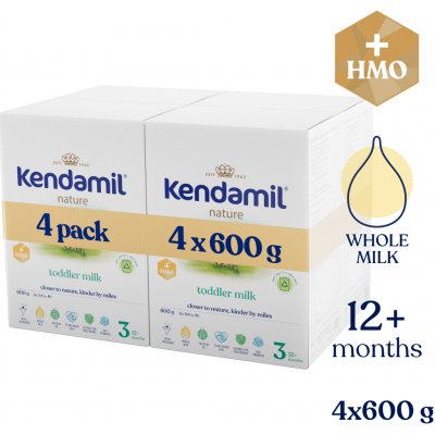 Kendamil 3 Nature HMO+ 4 x 600 g – Zboží Mobilmania