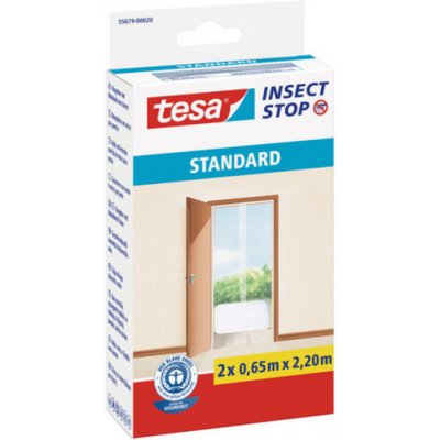 Tesa Insect Stop síť proti hmyzu STANDARD do dveří bílá 2× 0,65 m × 2,2 m, 55679-00020-03 – Zboží Mobilmania