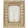 Klasický fotorámeček Zlatý antik fotorámeček se zdobnými květy – 10x15 cm