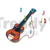 Dětská hudební hračka a nástroj Dohány 700 červená kytara malá