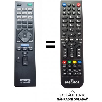 Dálkový ovladač Predátor Sony RMT-AA231U – Zboží Živě