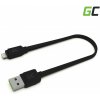 Adaptér a redukce k mobilu Green Cell GCmatte Lightning plochý rychlonabíjecí USB kabel 25 cm