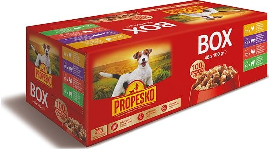 Propesko kuře & hovězí & krůta & jehně 48 x 100 g