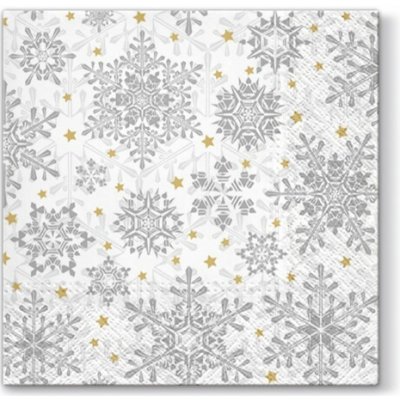 PAW2 Papírové ubrousky PAW Glowing Stars Silver 20 ks 33x33cm – Zbozi.Blesk.cz