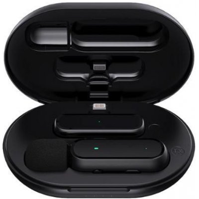Stablecam Bezdrátový klopový mikrofon 2,4G Lightning (s Akus a nabíjecím pouzdrem) 1DJ6250 – Zboží Živě