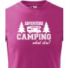 Dětské tričko dětské tričko s karavanem Adventure Camping, Purpurová