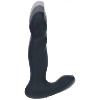 LEVELZ Vibrating and Thrusting Silicone Prostate Massager Black vibrační a přirážecí stimulátor prostaty – Zboží Dáma