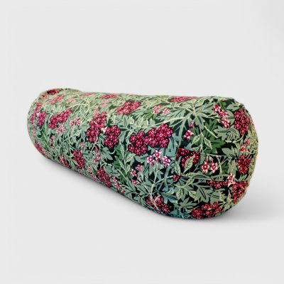 GADEO jógový válec bolster na jógu FIALOVÉ KVĚTY s pohankovými slupkami + potah cm 50x15 – Hledejceny.cz