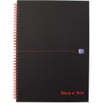 Oxford Kroužkový blok Black n' Red A5 linkovaný 70 listů – Zboží Dáma