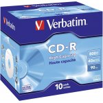 Verbatim CD-R 800MB 40x, AZO, jewel box, 10ks (43428) – Zboží Mobilmania