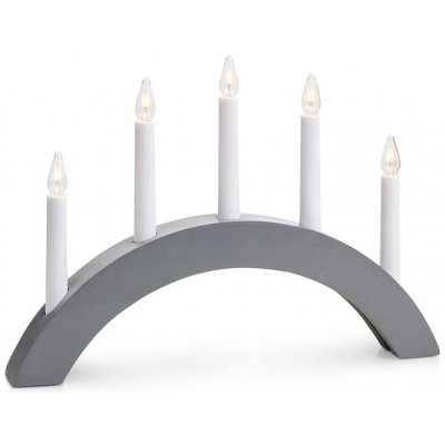 Markslöjd 704470 Vánoční svícen ATLE 5xE10 3W 230V šedý ML0750 – Hledejceny.cz