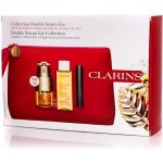 Clarins Double Serum Eye Collection oční sérum Double Serum Eye 20 ml + čisticí olej Total Cleansing Oil 50 ml + řasenka Supra Lift & Curl Mascara 3 ml 01 Intense Black + kosmetická taštička dárková s – Zboží Mobilmania