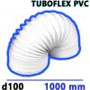 Vzduchotechnické potrubí Mikawi Tuboflex Flexibilní větrací PVC potrubí 100 mm x 1000 mm 59-3488