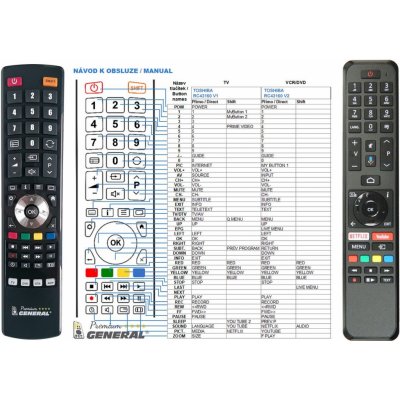 Dálkový ovladač General Toshiba RC43160 – Zboží Živě
