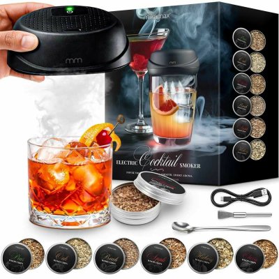Elektronický Cocktail Smoker Kit USB kouřový efekt pro každý drink 6 příchutí – Hledejceny.cz