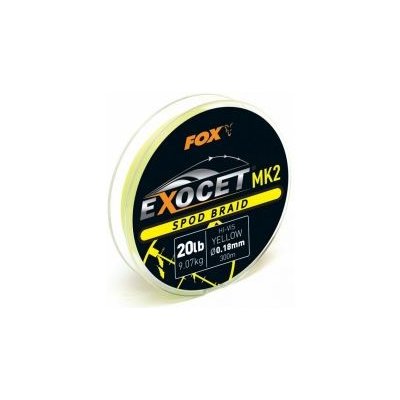Fox Šňůra Exocet MK2 Spod Braid žlutá 300m 0,18mm 9,07m – Zboží Mobilmania