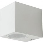 V-TAC Nástěnné led svítidlo GU10, Bílé, IP44, Hranaté – Hledejceny.cz