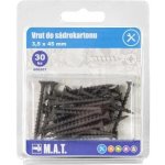 Mat Vrut do sádrokar.3,5x45mm hrubý z.,f. (30ks) – Hledejceny.cz