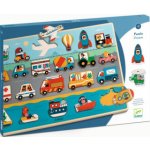 DJECO Dřevěné puzzle Vroom – Zboží Mobilmania