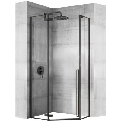 MAXMAX Sprchový kout Rea DIAMOND 80x80 cm - černý – Zboží Mobilmania
