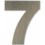 Nalepovací nerezové domovní číslo 7 - Arial - 15 cm – HobbyKompas.cz